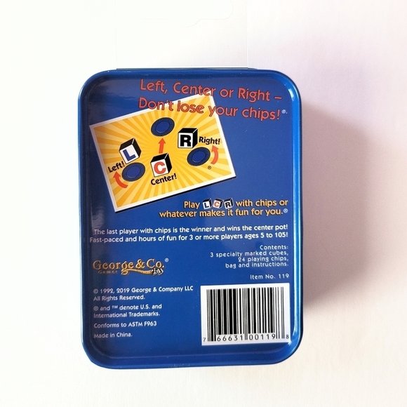 George & Co LCR Dice Game - Picture 3 of 3